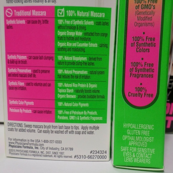 3 Physicians Formula Mascara Ultra Black Work It - Picture 6 of 9